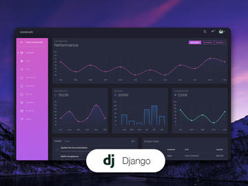 Black Dashboard Django Image