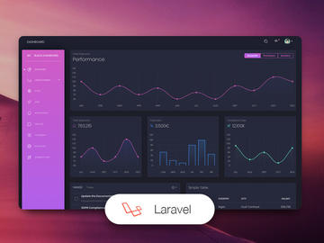 Black Dashboard Laravel Image