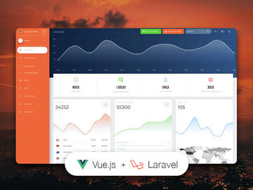 Vue Now UI Dashboard Laravel Image