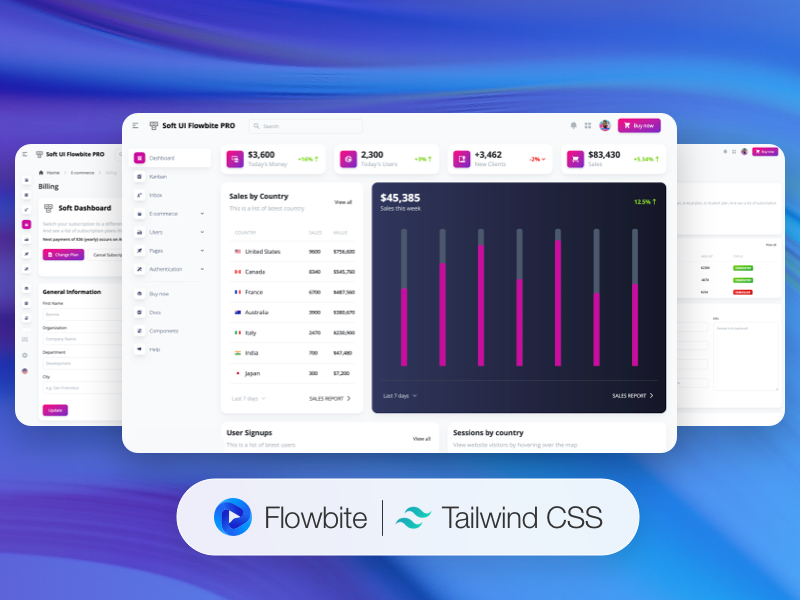 Soft UI Dashboard PRO Flowbite Image