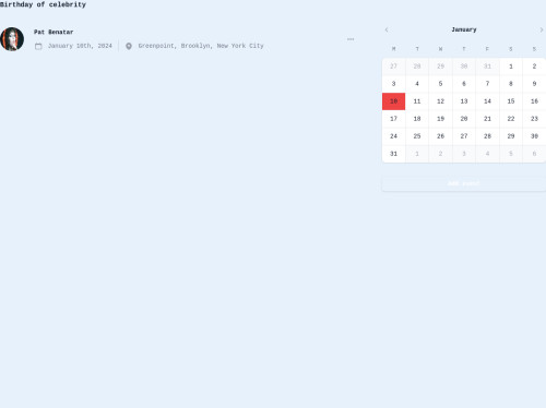 tailwind Tailwind CSS calendar