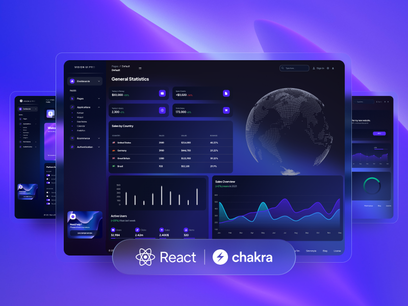 Vision UI Dashboard PRO Chakra Image